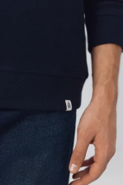Sweatshirt estruturada com gola caixa