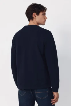 Sweatshirt estruturada com gola caixa