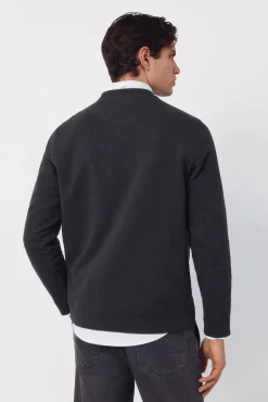 Sweatshirt estruturada com gola caixa
