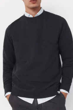 Sweatshirt estruturada com gola caixa