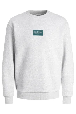 Sweatshirt gola redonda em felpa
