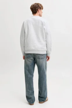 Sweatshirt gola redonda em felpa