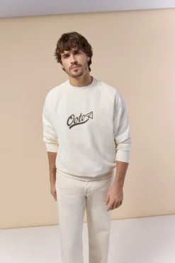 Sweatshirt logo gola redonda