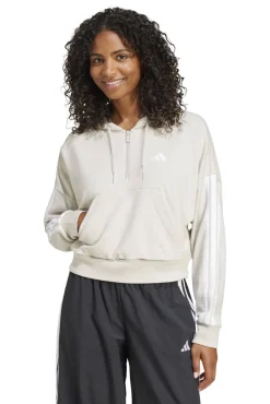 Sweatshirt com capuz casual 3 riscas