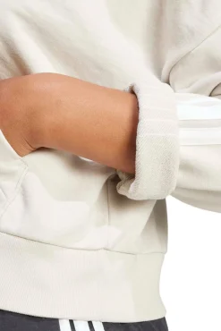 Sweatshirt com capuz casual 3 riscas