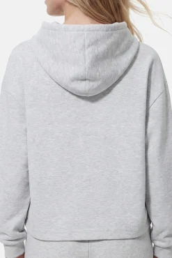 Sweatshirt com capuz e detalhe de lurex