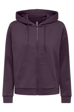 Sweatshirt com fecho-éclair