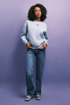 Sweatshirt de felpa com logo verde
