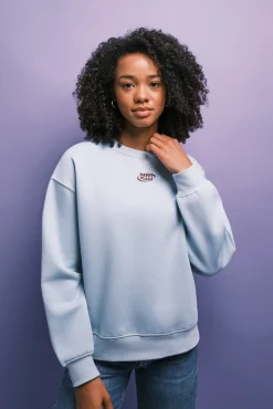 Sweatshirt de felpa com logo verde