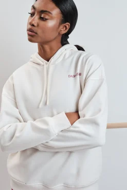 Sweatshirt de felpa de algodão branca