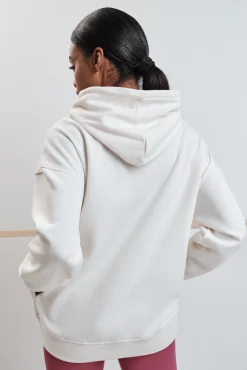 Sweatshirt de felpa de algodão branca