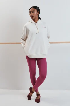 Sweatshirt de felpa de algodão branca