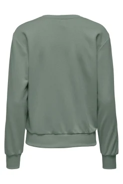 Sweatshirt desportiva gola redonda