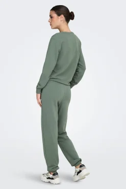 Sweatshirt desportiva gola redonda