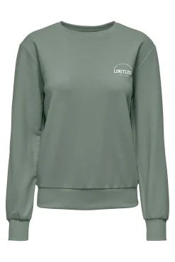 Sweatshirt desportiva gola redonda