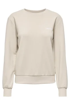 Sweatshirt desportiva gola redonda