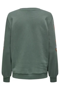 Sweatshirt maternity com detalhes florais