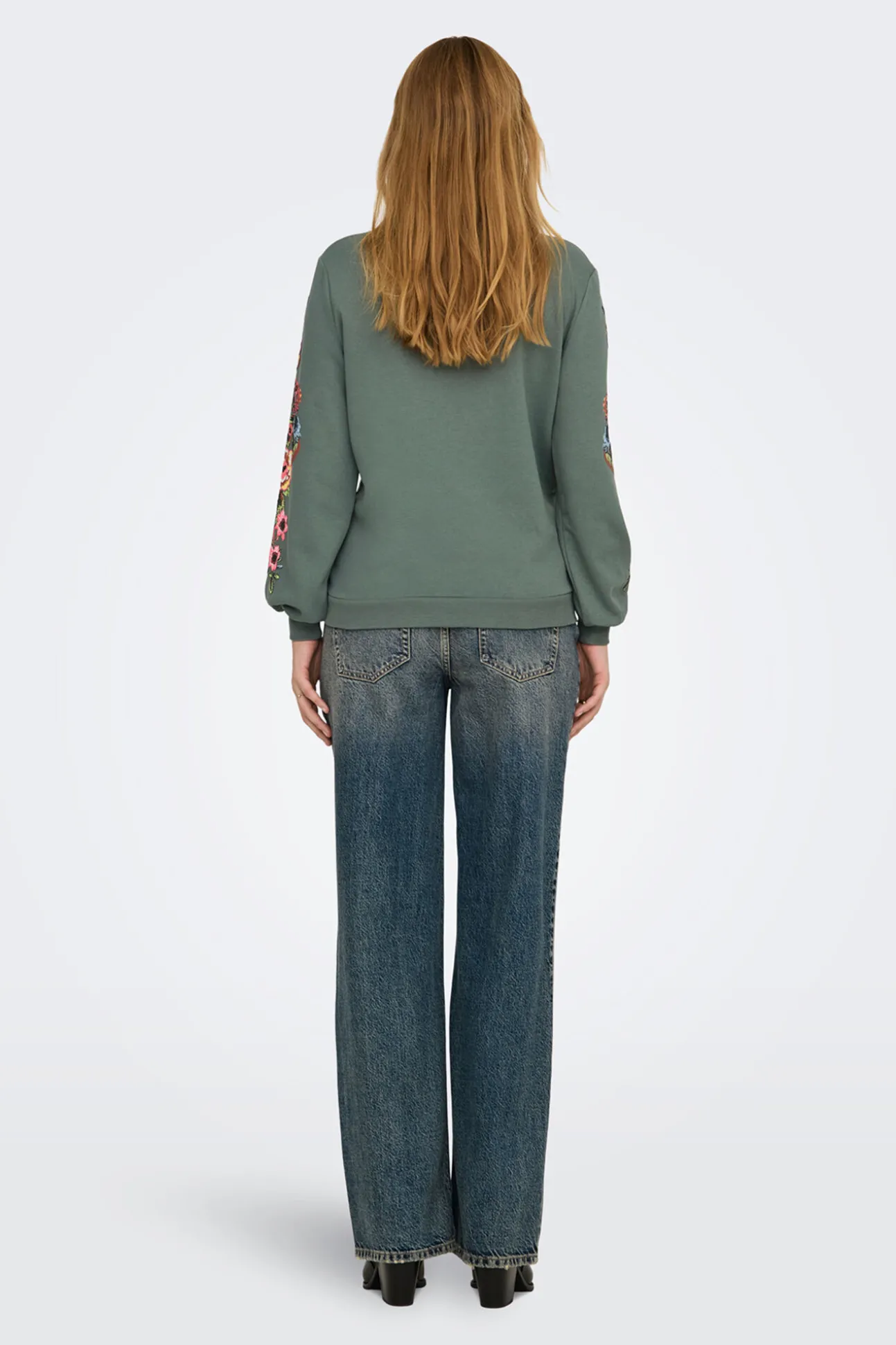 Sweatshirt maternity com detalhes florais