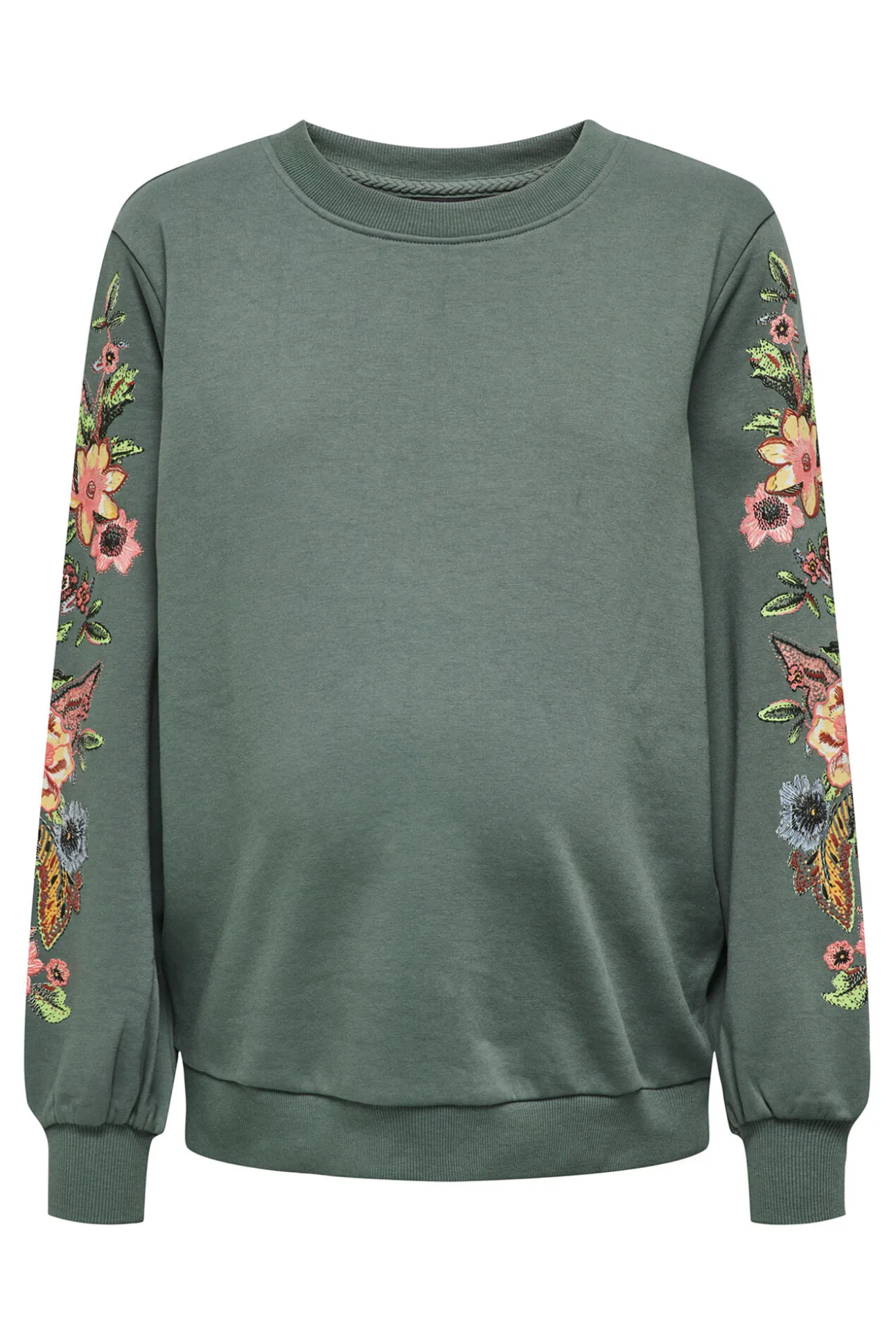Sweatshirt maternity com detalhes florais