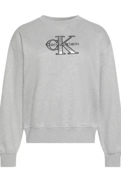 Sweatshirt mit Metallic Bestickt