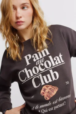 Sweatshirt reta de manga comprida
