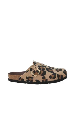 Tamanco estampado leopardo