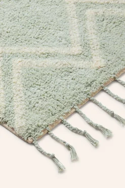 Tapete de banho em tufting turquesa Fauve 50x70