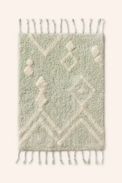 Tapete de banho em tufting turquesa Fauve 50x70