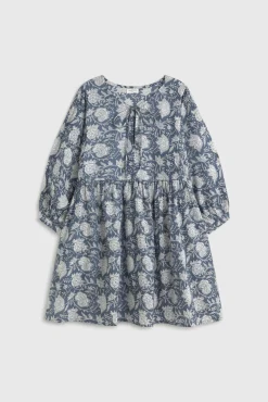 Túnica em algodão estampada curta