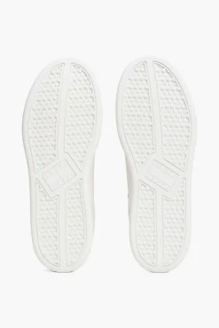 Tênis Tommy Jeans branco com logo da bandeira