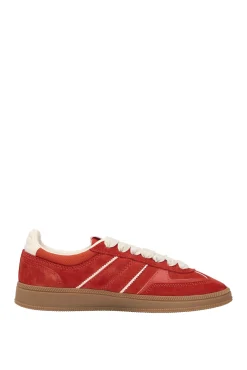 Tênis Tommy Jeans laranja com sola caramelo