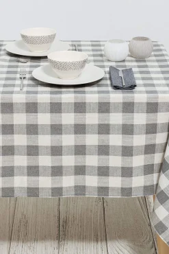 Toalha antimanchas algodão mistura xadrez 8 pax.