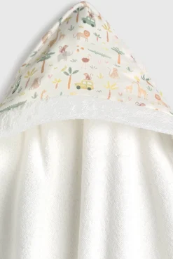 Toalha com capuz estampado selva