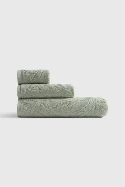 Toalha turca jacquard folhas
