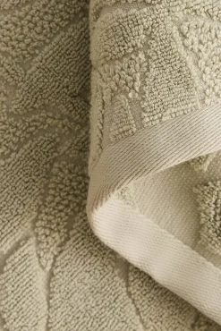 Toalha turca jacquard folhas
