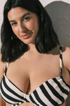 Top biquíni alta capacidade estampado zebra