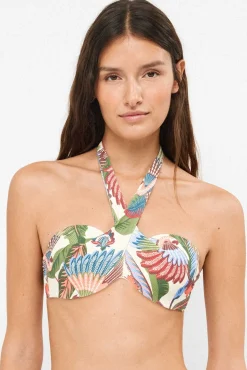 Top biquíni bandeau multiposição