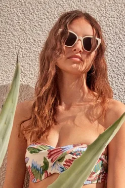 Top biquíni bandeau multiposição