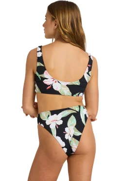 Top biquíni bralette tropical