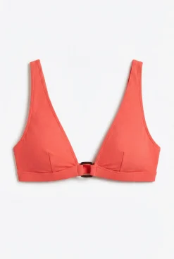 Top biquíni halter laranja