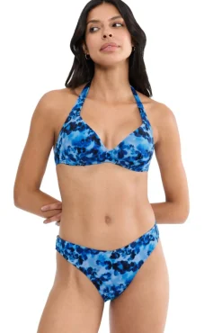 Top biquíni halter push-up tie dye