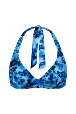 Top biquíni halter push-up tie dye