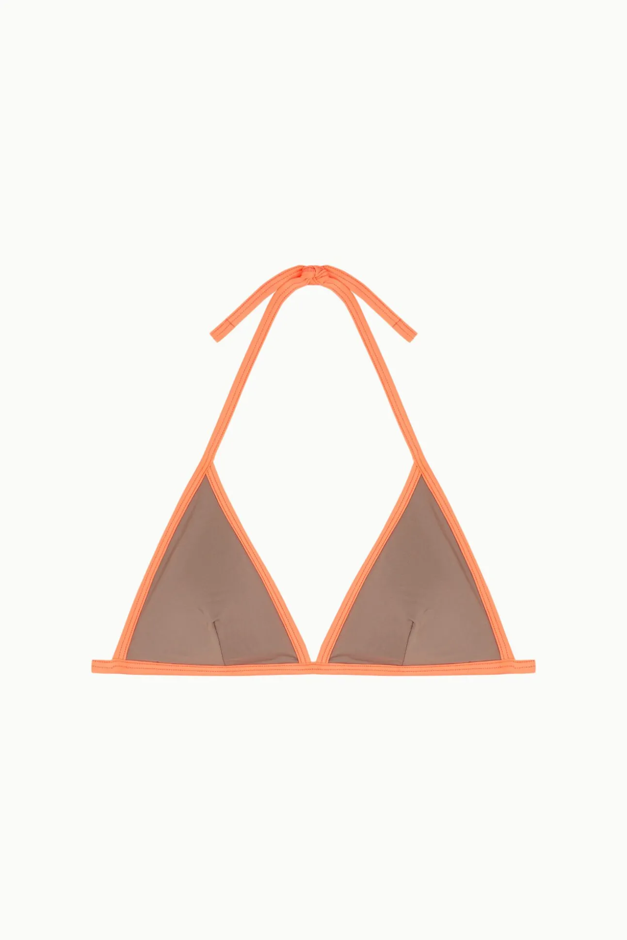 Top biquíni triangular com debruns