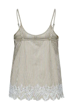 Top com detalhes bordados
