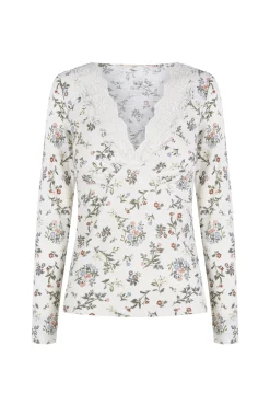 Top com estrutura e detalhes de renda