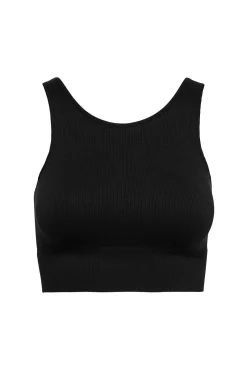 Top crop sem costura