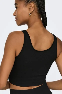 Top crop sem costura