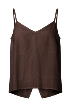 Top de alças com costas cruzadas