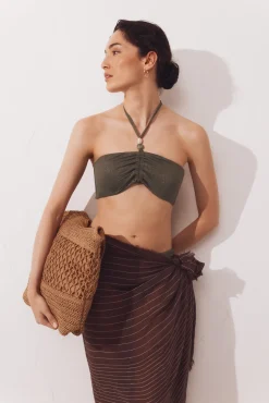 Top de biquíni bandeau