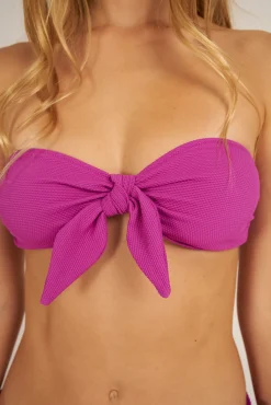 Top de biquíni bandeau Buganvilia